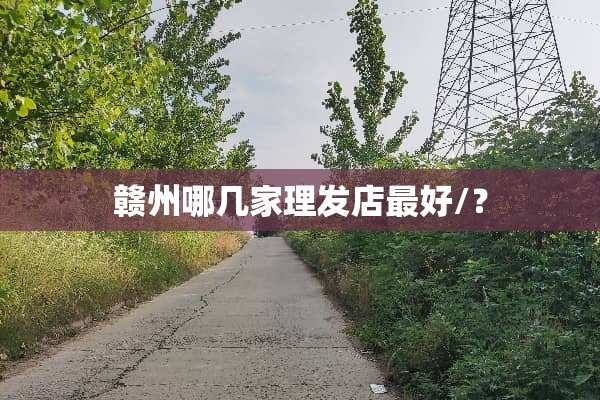 赣州哪几家理发店最好/？