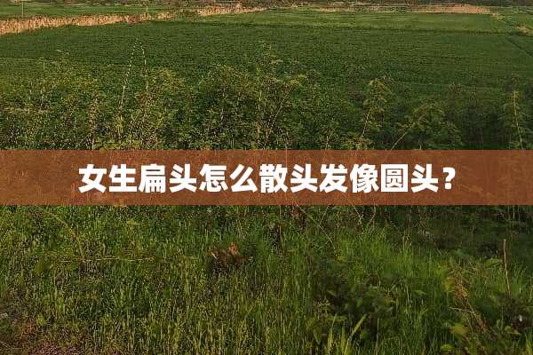 女生扁头怎么散头发像圆头？
