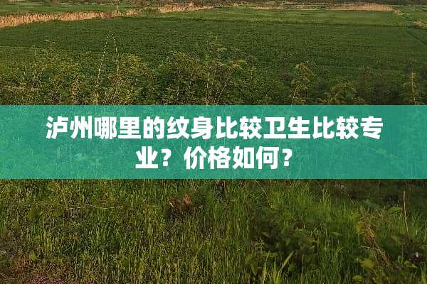 泸州哪里的纹身比较卫生比较专业？价格如何？