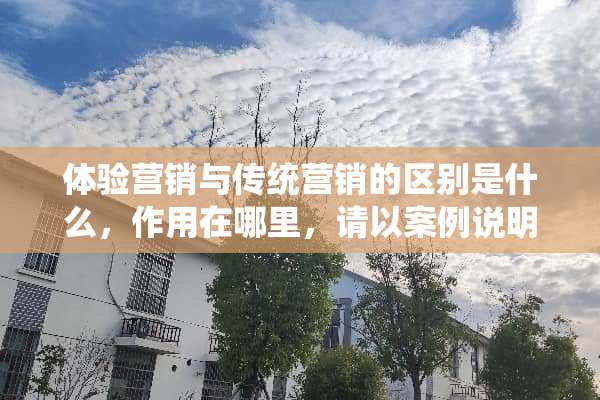 体验营销与传统营销的区别是什么，作用在哪里，请以案例说明？