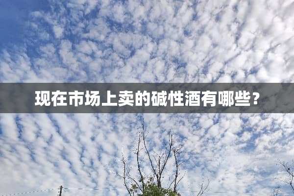 现在市场上卖的碱性酒有哪些？