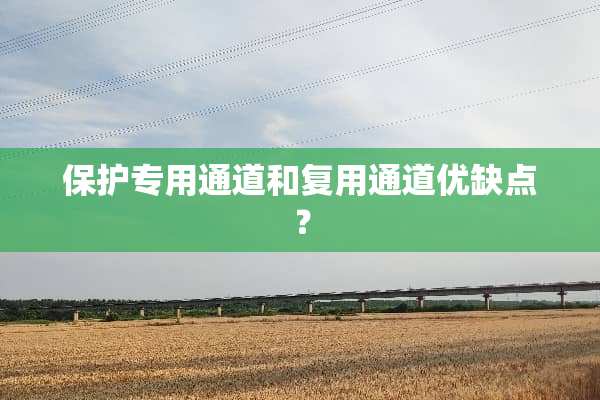 保护专用通道和复用通道优缺点？