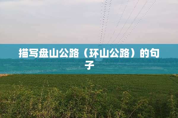 描写盘山公路（环山公路）的句子