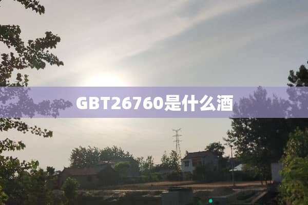 GBT26760是什么酒