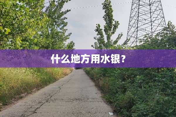 什么地方用水银？