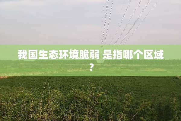 我国生态环境脆弱 是指哪个区域？