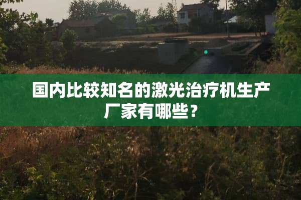 国内比较知名的激光治疗机生产厂家有哪些？