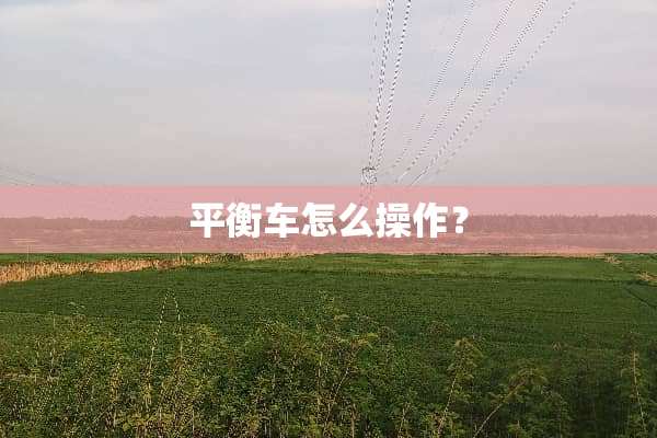 平衡车怎么操作？