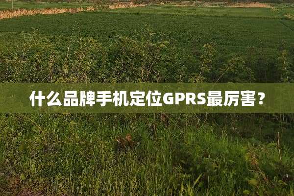 什么品牌手***GPRS最厉害？