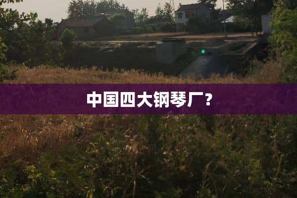 中国四大钢琴厂？