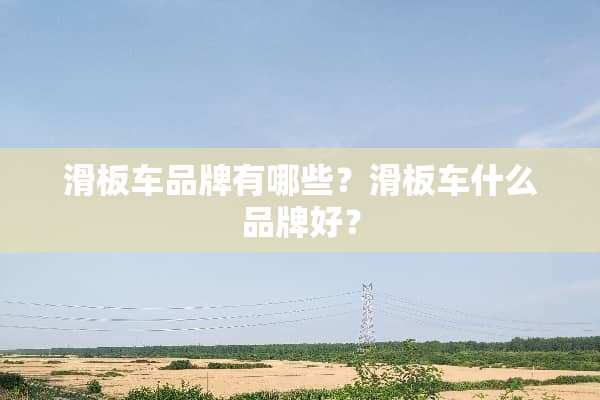 滑板车品牌有哪些？滑板车什么品牌好？