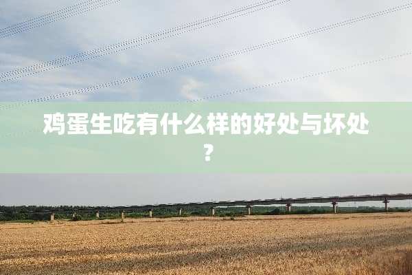 鸡蛋生吃有什么样的好处与坏处？