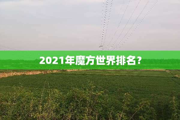 2021年魔方世界排名？