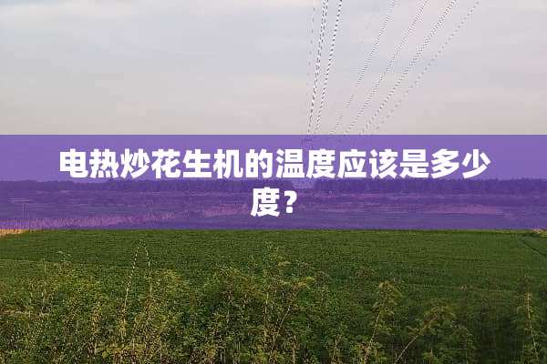 电热炒花生机的温度应该是多少度？