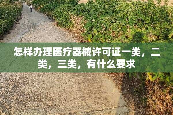 怎样办理医疗器械许可证一类，二类，三类，有什么要求