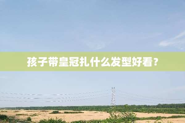 孩子带皇冠扎什么发型好看？