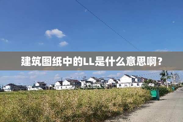 建筑图纸中的LL是什么意思啊？