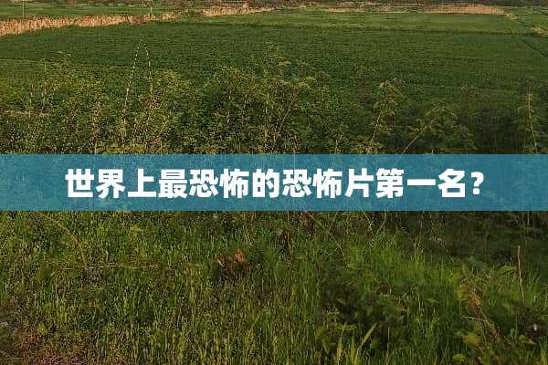 世界上最恐怖的恐怖片第一名？