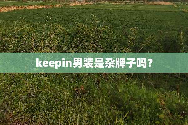 keepin男装是杂牌子吗？