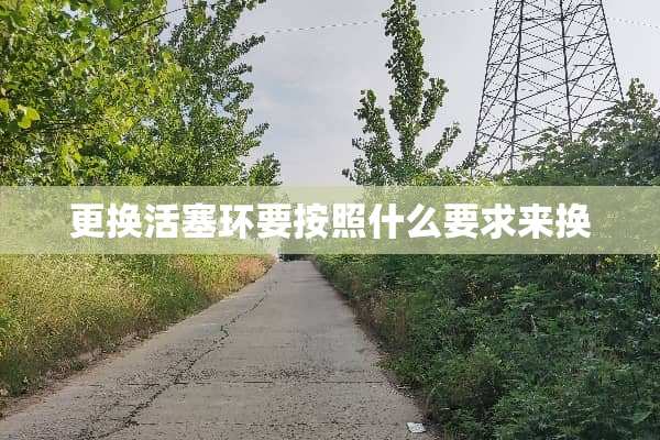 更换活塞环要按照什么要求来换