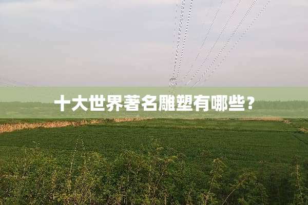 十大世界著名雕塑有哪些？