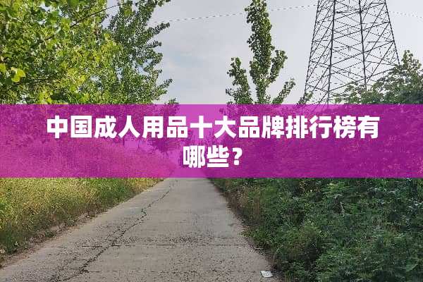 中国**用品十大品牌排行榜有哪些？