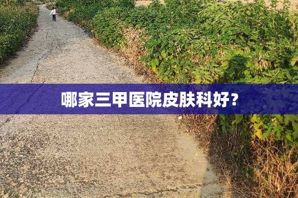 哪家三甲医院皮肤科好？