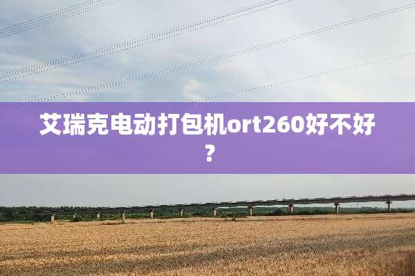 艾瑞克电动打包机ort260好不好？