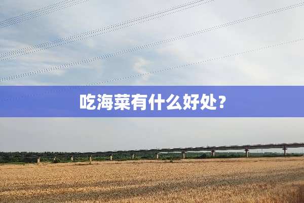 吃海菜有什么好处？