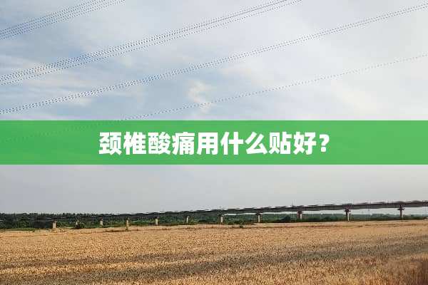 颈椎酸痛用什么贴好？
