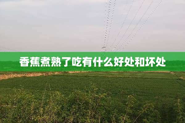 香蕉煮熟了吃有什么好处和坏处