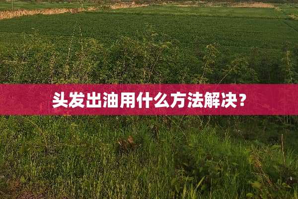 头发出油用什么方法解决？