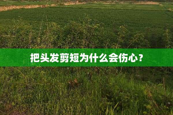 把头发剪短为什么会伤心？