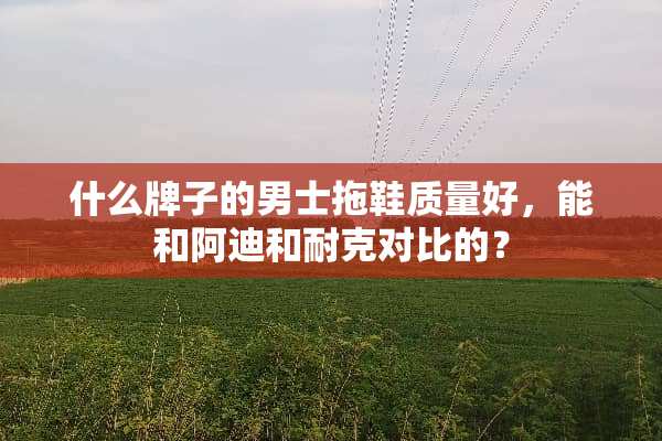 什么牌子的男士拖鞋质量好，能和阿迪和耐克对比的？