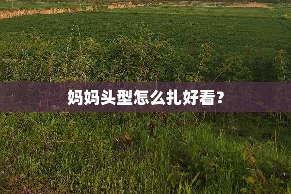 妈妈头型怎么扎好看？