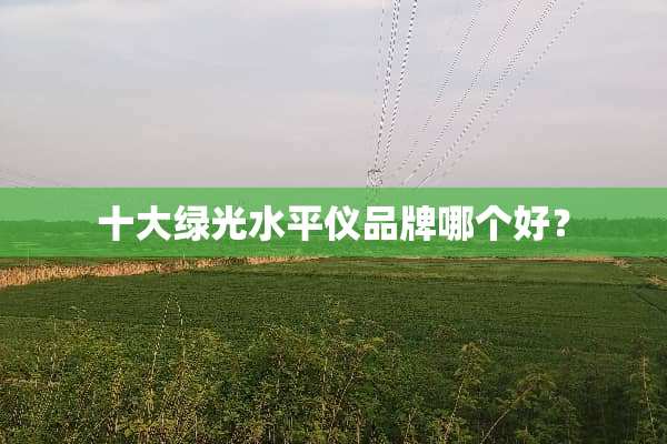 十大绿光水平仪品牌哪个好？