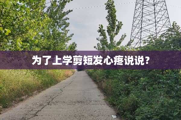 为了上学剪短发心疼说说？