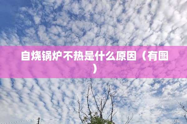 自烧锅炉不热是什么原因（有图）