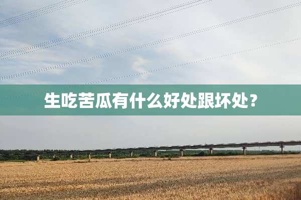 生吃苦瓜有什么好处跟坏处？