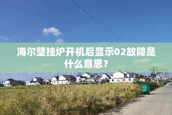 海尔壁挂炉开机后显示02故障是什么意思？