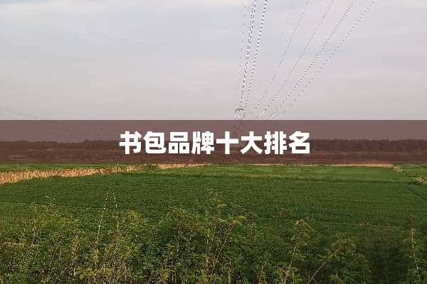 书包品牌十大排名