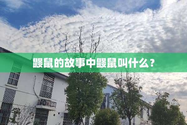 鼹鼠的故事中鼹鼠叫什么？