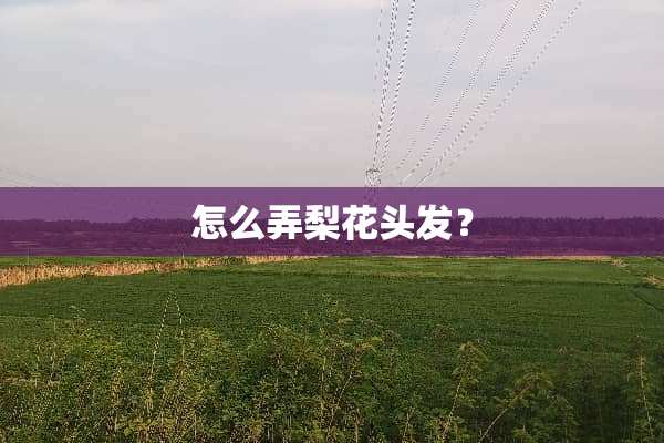 怎么弄梨花头发？