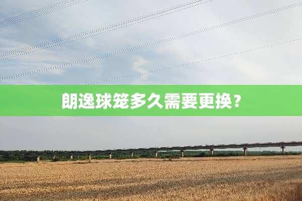 朗逸球笼多久需要更换？