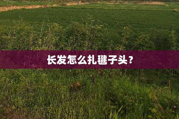 长发怎么扎毽子头？