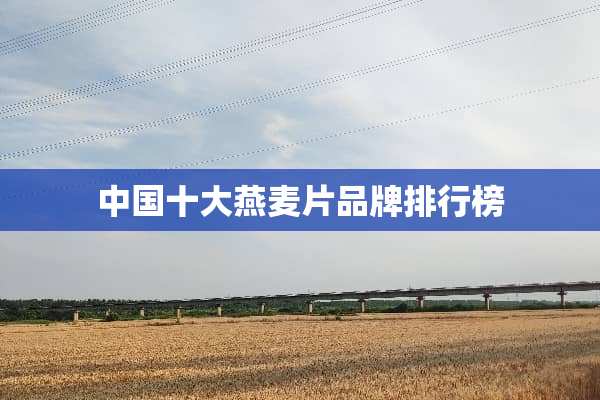 中国十大燕麦片品牌排行榜