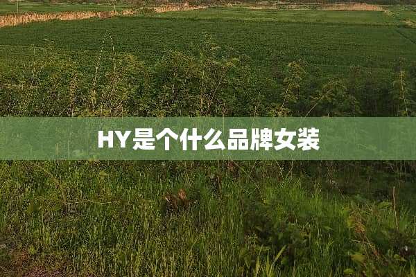 HY是个什么品牌女装