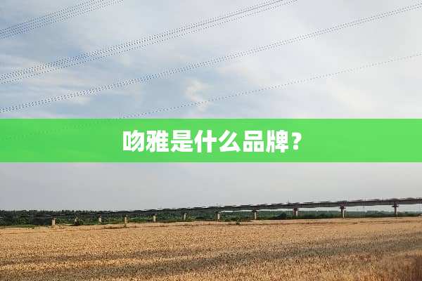 吻雅是什么品牌？