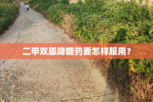 二甲双胍降糖药要怎样服用？