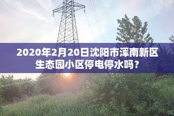 2020年2月20日沈阳市浑南新区生态园小区停电停水吗？